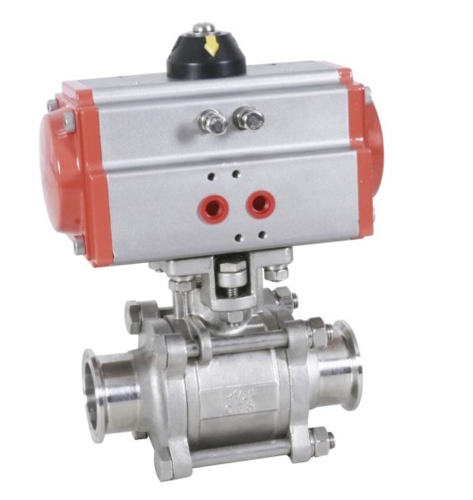 三片式氣動(dòng)快裝球閥