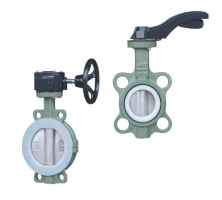 襯四氟對夾式蝶閥